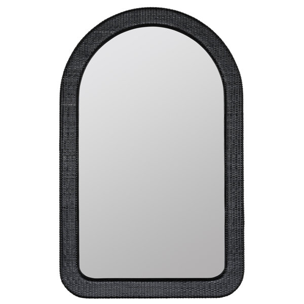 AllModern Bantam Rattan Arch Wall Mirror Wayfair